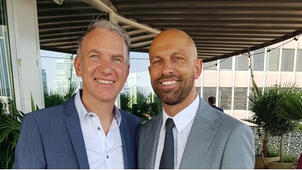Bart Gekiere en Olivier Verstraete van B&O International Connections